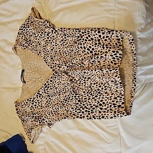 Brandy melville cheetah print top XS